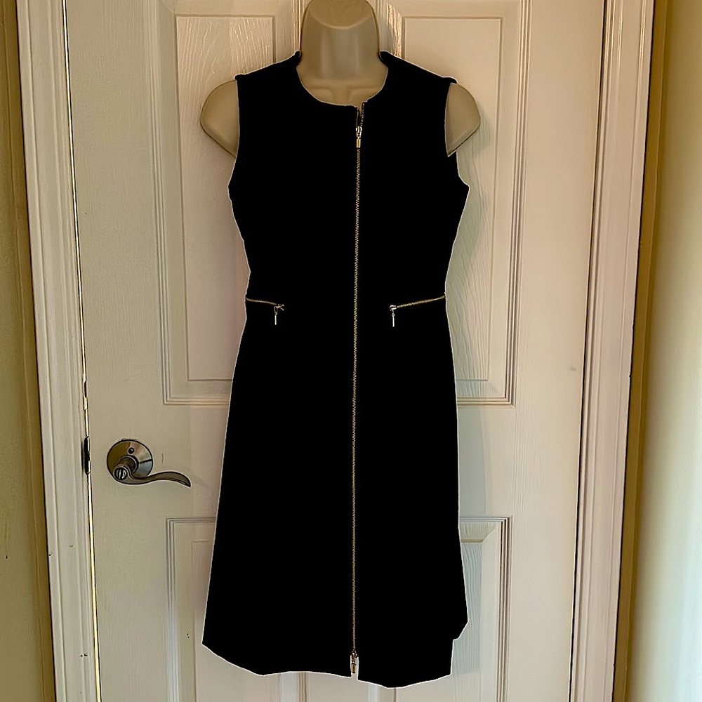 Calvin Klein black Zip Dress